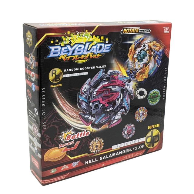 Bộ 6 Con quay BeyBlade + 2 Tay phóng + Sàn đấu - Con quay vòng xoay thần tốc