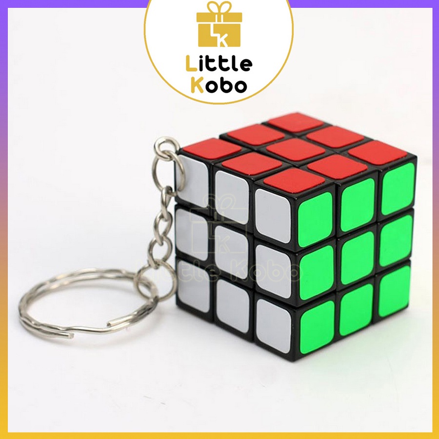 Móc Khóa Rubik 3x3 Xoay Được Khối Lập Phương Rubik 3 Tầng Keychain