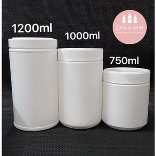 Hũ nhựa trắng đục HDPE chọn size