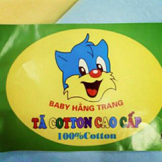 (10chiếc) Tã chéo màu cotton trẻ sơ sinh