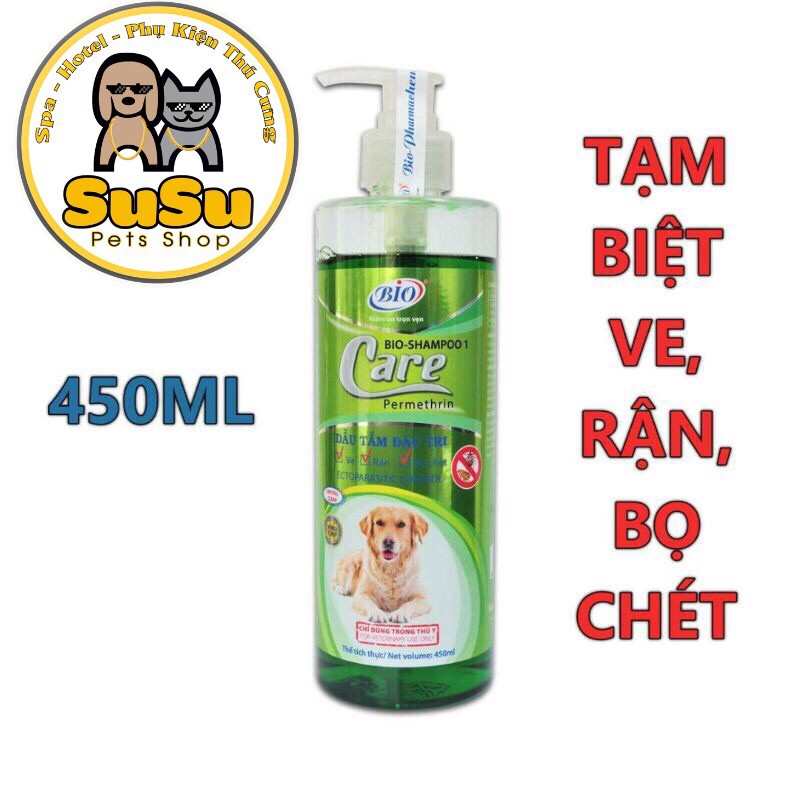 [BIO-CARE] [450 ML] Sữa tắm cao cấp giải quyết ve, rận, bọ chét