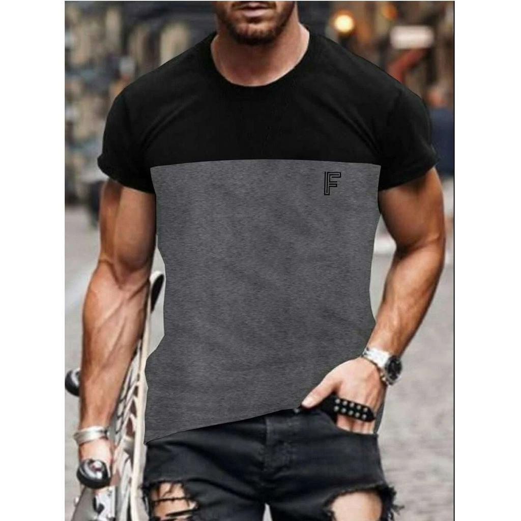 Áo thun nam tay ngắn cổ tròn phối 2 màu chất mát đẹp giá rẻ Mã Áo NA584