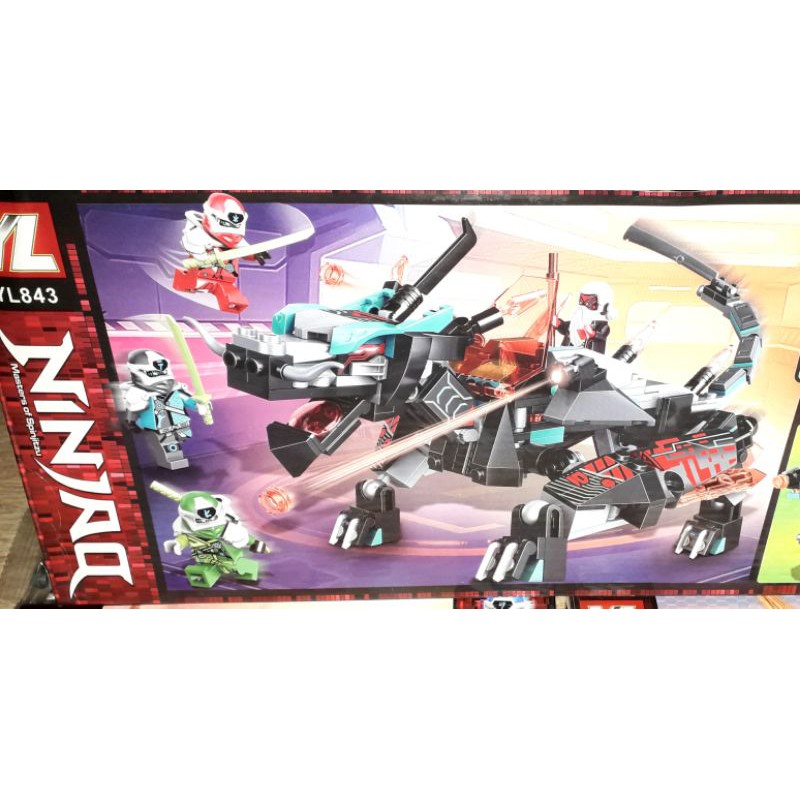 Lắp ráp 1 hộp LegoNinja Đế chế Rồng 843 rất đẹp
