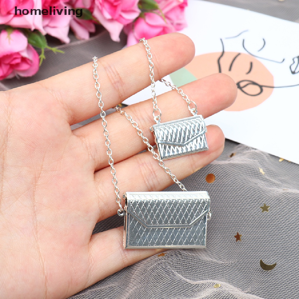 Túi Xách Tay Bằng Kim Loại Thời Trang Cho Búp Bê Tỷ Lệ 1 / 12