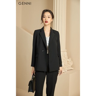 [Mã FAMALLT5 giảm 15% đơn 150k] Áo vest dáng ngắn 2 cúc GAV010 - Genni
