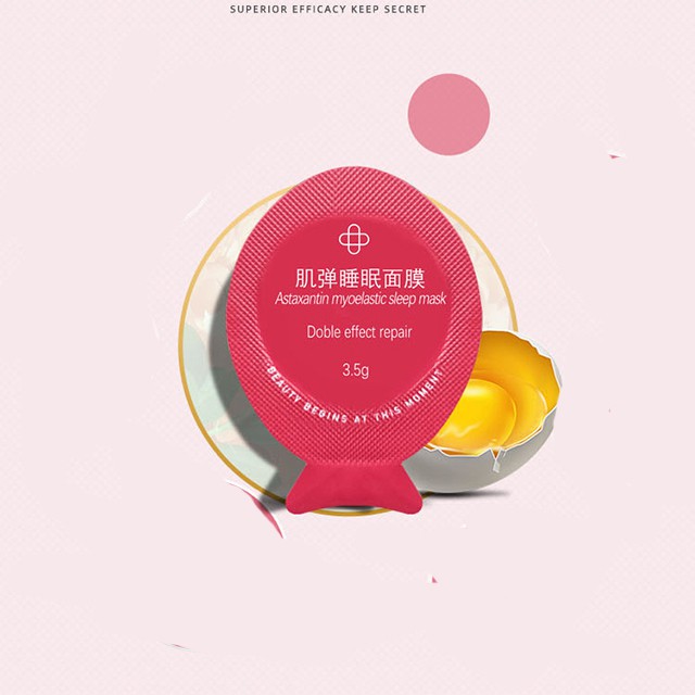 Vỉ Mặt Nạ Ngủ Lòng Đỏ Trứng Gà Astaxanthin Myoelastic Sleep Mask | BigBuy360 - bigbuy360.vn