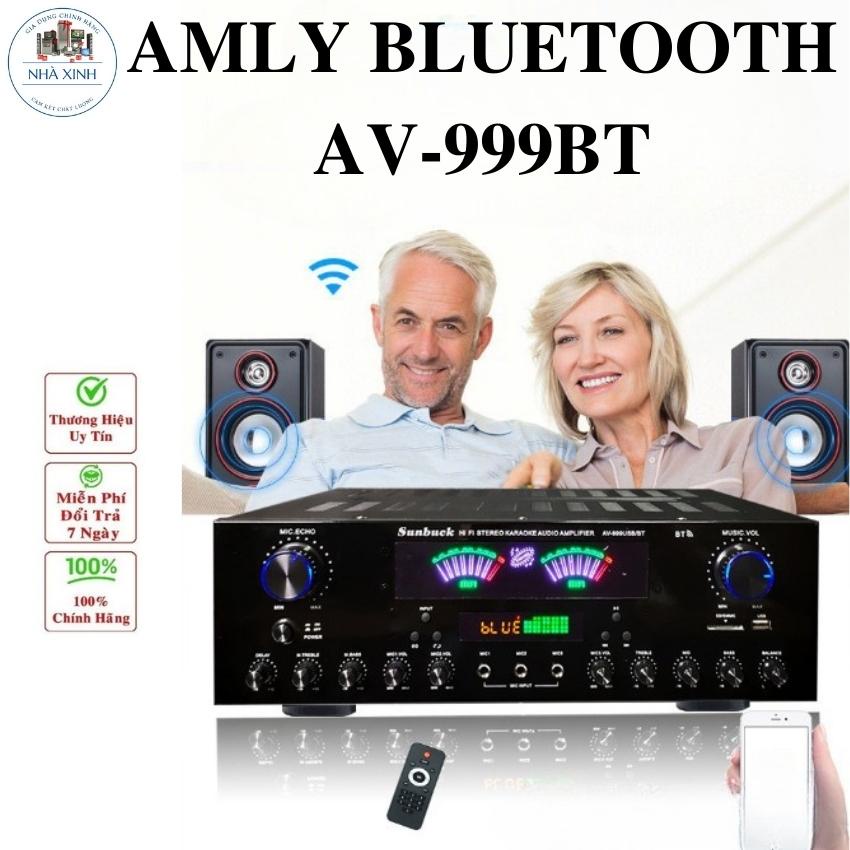Âmly bluetooth, amply karaoke AV-999BT đánh cực hay,Công Suất Lớn Âm Thanh Hay, Âm Bass Chuẩn, Kết Nối Bluetooth Ổn Định