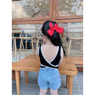 Bộ mickey crew bé gái