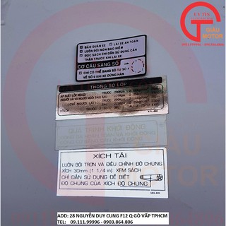 Bộ tem thông số cho xe honda wave a nhỏ, wave alpha