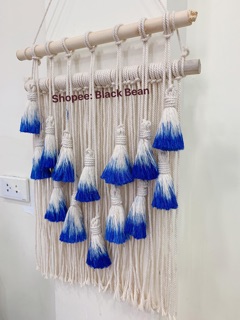 Mành macrame phối màu