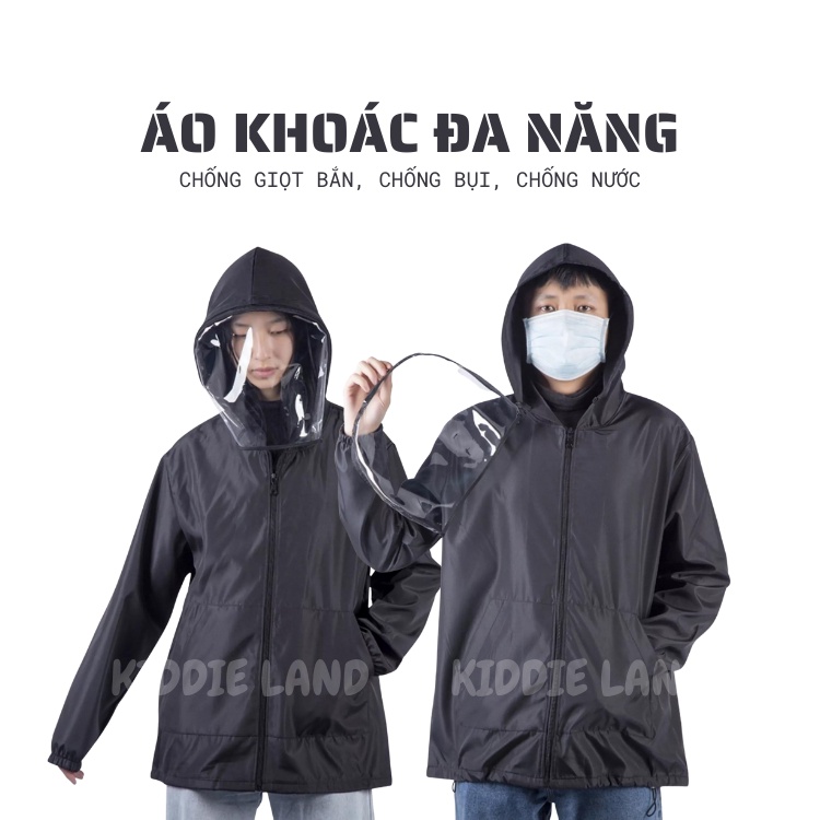 ÁO KHOÁC CHỐNG GIỌT BẮN, CHỐNG BỤI, CHỐNG NƯỚC DỄ DÀNG VỆ SINH, TÁI SỬ DỤNG NHIỀU LẦN (Có thể tháo rời tấm chắn)