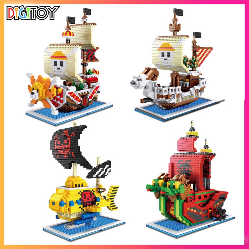 [ẢNH THẬT] 🎲 Lego Mini 🎲 Thuyền hải tặc One Piece - Đồ chơi lắp ráp, trang trí, sưu tập