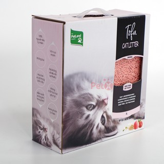 Dtl Cát vệ sinh mèo TOFU đậu phụ đậu nành hữu cơ, đổ được vào nhà vệ sinh 7L