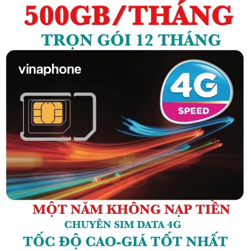 Sim Vina D500 4G Data 1 năm không nạp tiền 5GB/ tháng tốc độ cao