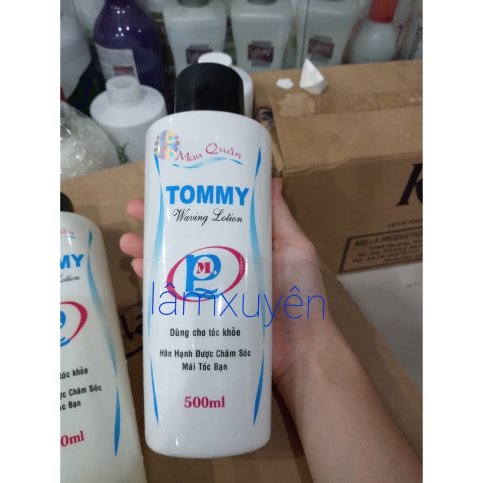 Thuốc uốn mau quăn Tommy 500ml  💗 FREESHIP 💗kem thuốc bổ trợ dưỡng chất cho tóc uốn mau xoăn lọn bền căng khỏe [tận gốc]