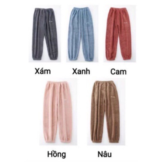 QUẦN LÔNG NHUNG BÔNG MỀM MẠI CARLA SIÊU ẤM(Có Video Ảnh Thật)