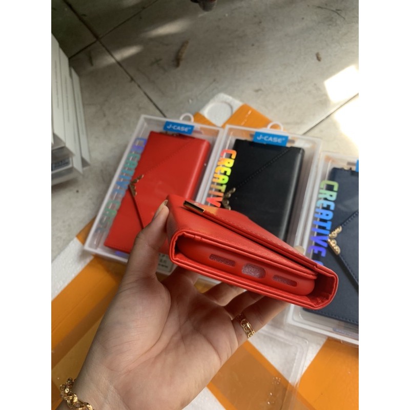 Bao da thời trang dạng ví cầm tay cho iphone 11 (6.1&quot;)