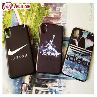 Ốp lưng Iphone X Ốp lưng silicon thể thao Adidas, Nike - mẫu hàng tốt - in vân 3D nổi IPX182208