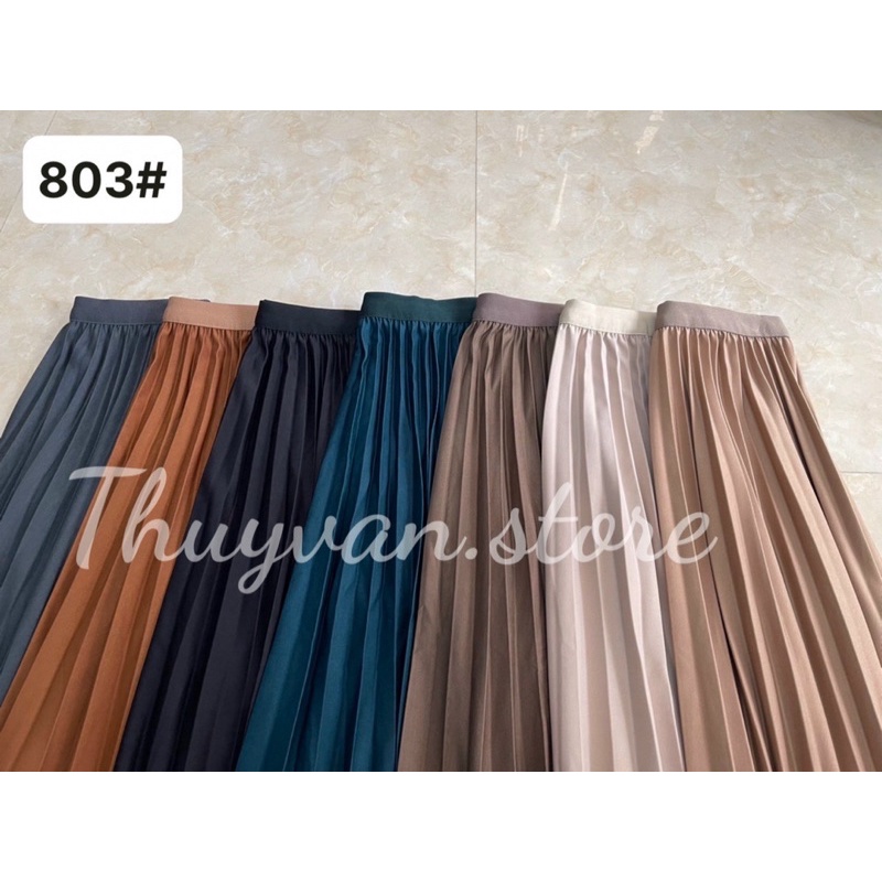 #803 Chân váy xòe ly chất vải mới hàng mềm, đẹp