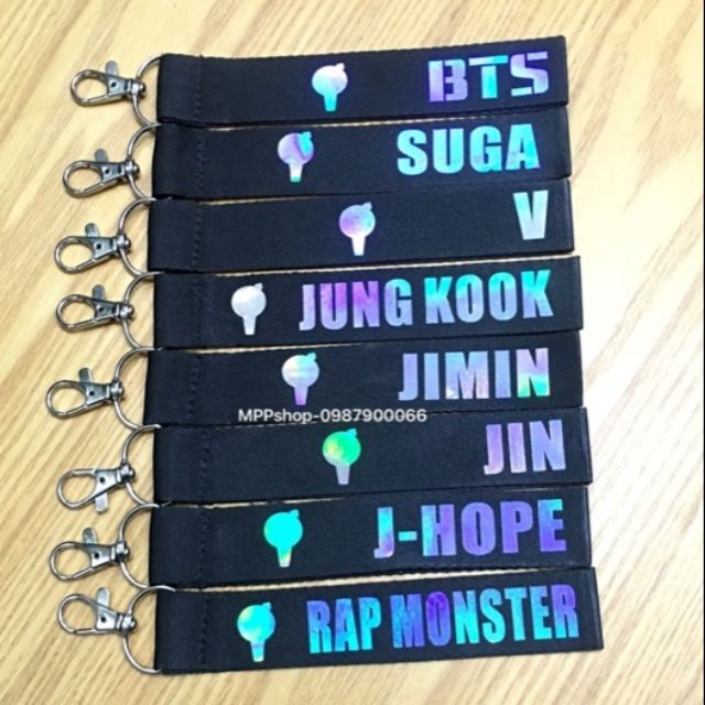 Móc khóa tên bts 30k