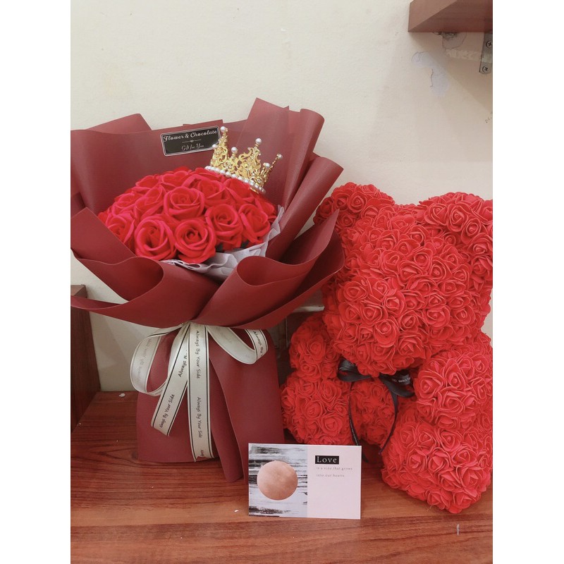 Hoa sáp đỏ Valentine 14/2