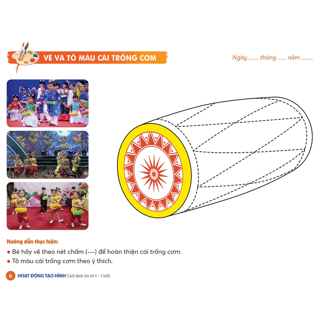 Sách Hoạt động tạo hình - sách mầm non cho trẻ 4 - 5 tuổi