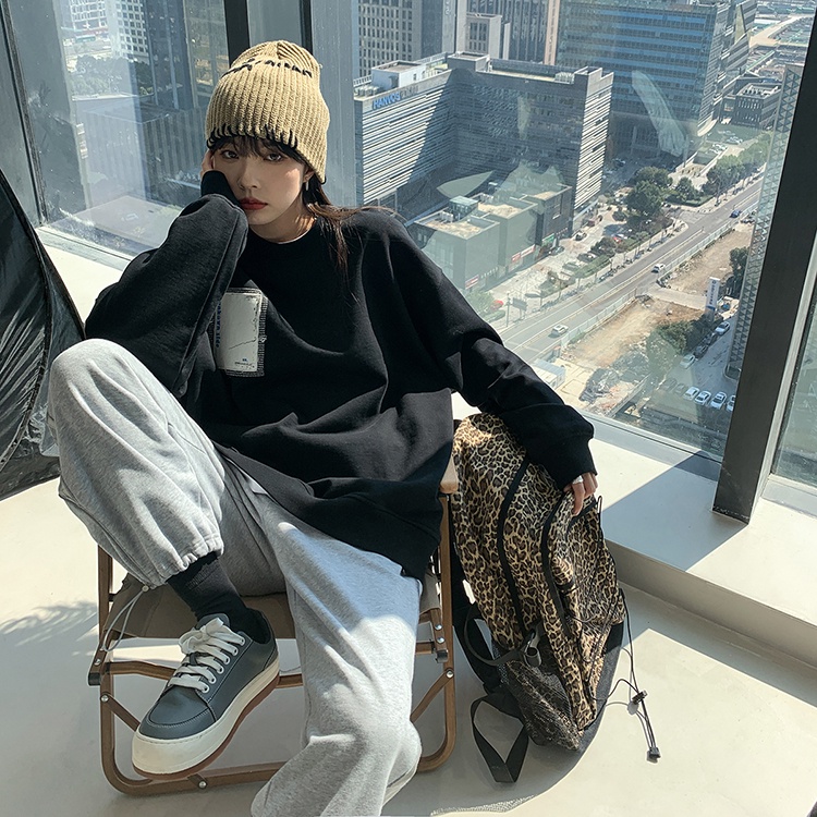 NRVP Áo Hoodie Thiết Kế Đơn Giản Thời Trang Hàn Quốc Cho Nữ