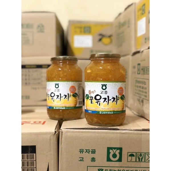 Comno 2 hủ mật ong chanh và mật ong gừng Hàn Quốc