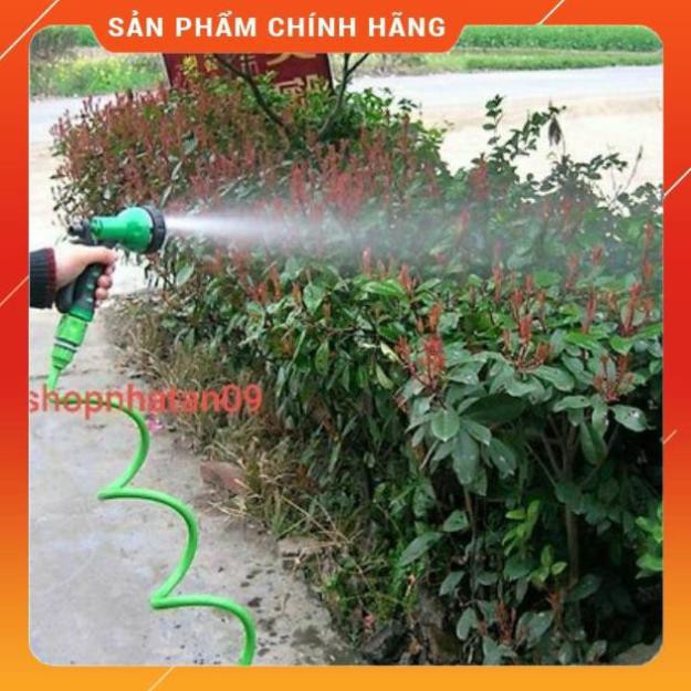 🚿 Bộ vòi xịt nước tưới cây đa năng 7 chế độ kèm dây tưới dạng lò xo co dãn 206791 🚿 [SKM]