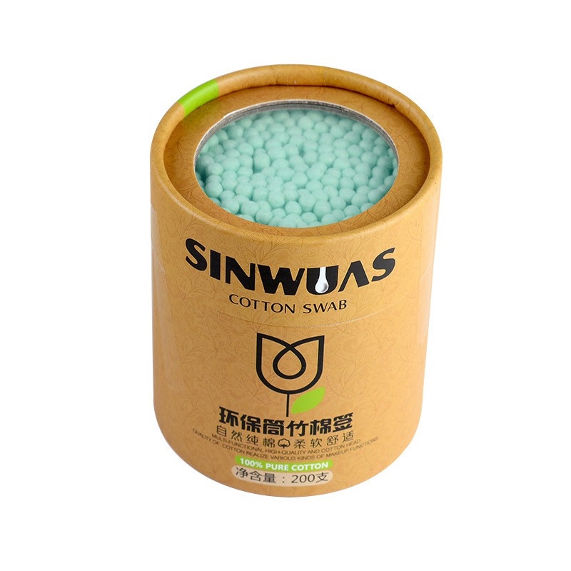 Hộp 200 Tăm Bông Cotton Hai Đầu Chất Lượng Cao Đa Năng Tiện Dụng