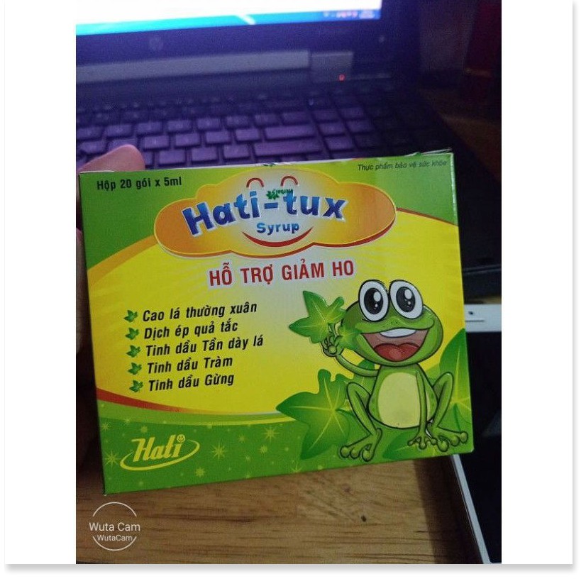 Siro ho con ếch Hati-tux surup (Hati tux), giảm ho, hết khò khòe, đau rát cổ họng