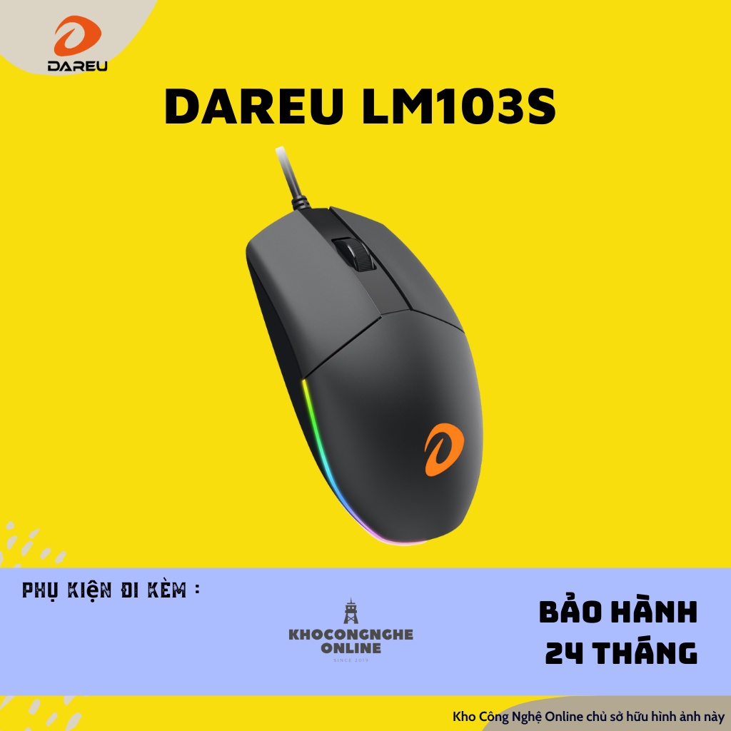 Chuột DAREU LM130s (RGB, USB)