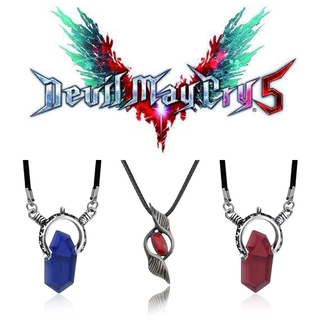 Vòng cổ Mặt Đá Pha Lê Đỏ Dante Devil May Cry 5 Trong Demon Hunter
