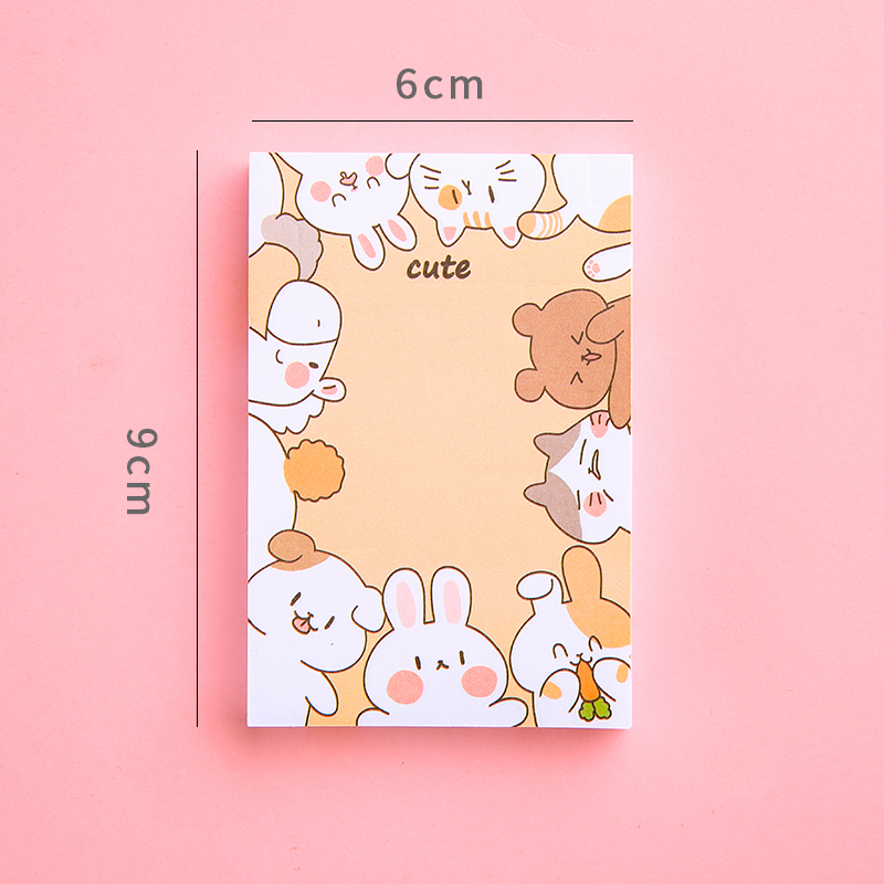 100 Giấy Ghi Chú Hình Thỏ Đáng Yêu