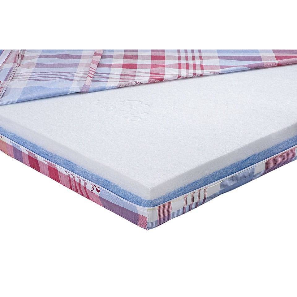 Đệm bông ép Nano vỏ gấm 1m 1m2 cho giường đơn