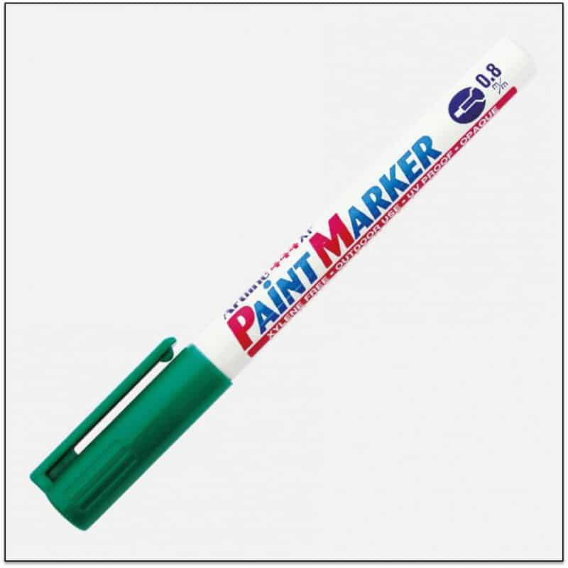 Bút sơn không phai viết vẽ trên mọi chất liệu Artline EK-444XF - Needle Tip 0.8mm - Màu xanh lá (Green)