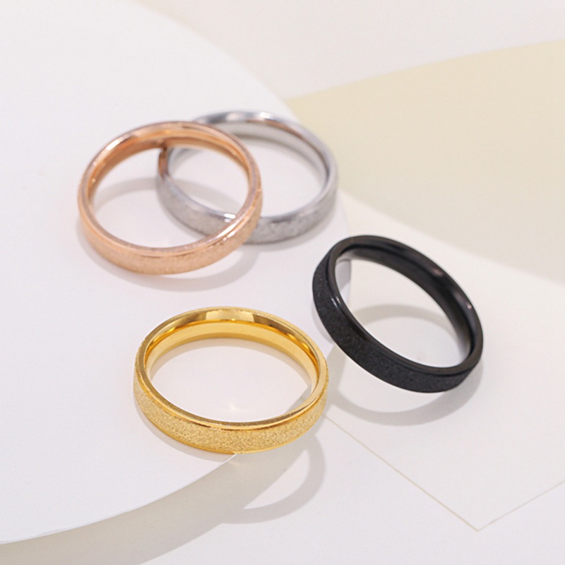 Nhẫn Thép Không Gỉ Màu Sắc Lấp Lánh 2mm Phong Cách Hàn Quốc Thời Trang Dự Tiệc # 5040