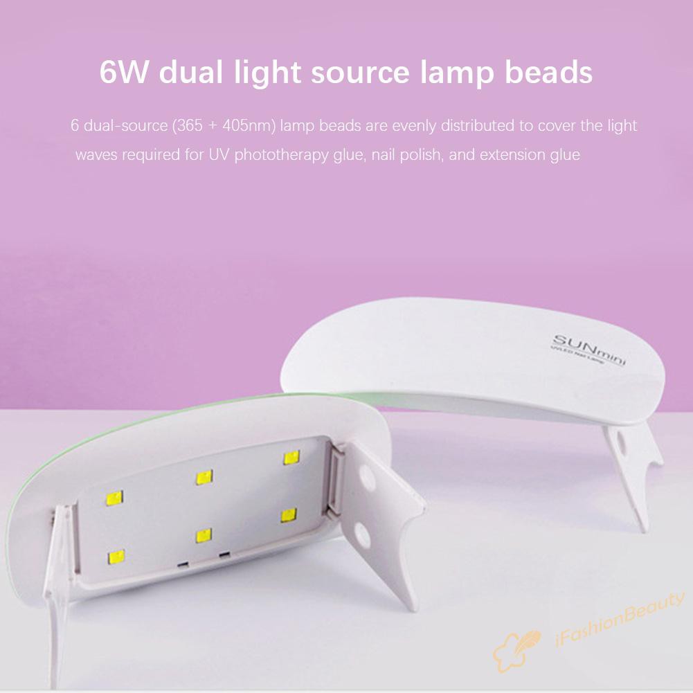 Đèn Led Uv Sấy Khô Sơn Móng Tay 6W