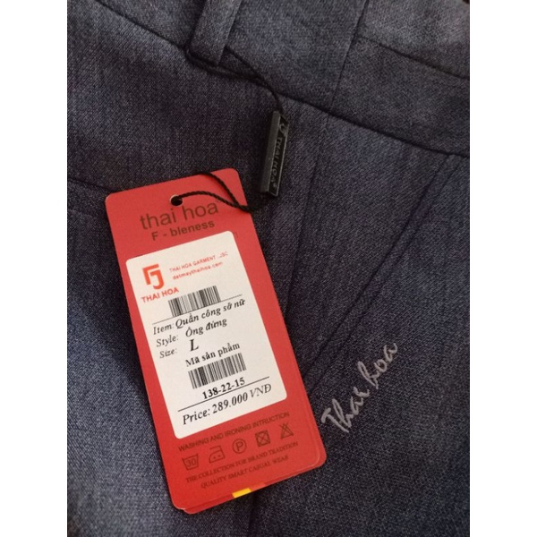 quần tây Thái Hoà mã 138 vải mềm, co giãn