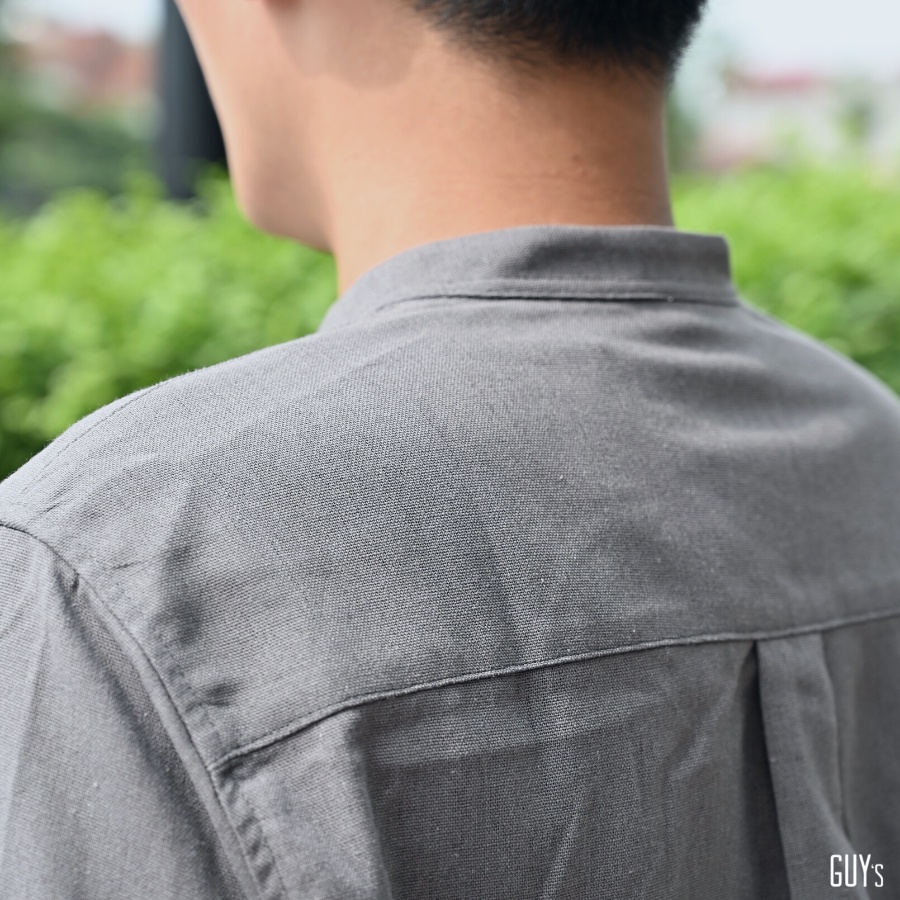 [HÀNG THIẾT KẾ] Áo sơ mi đũi dài tay cổ trụ Hey i just met you GUY's Closet, Cổ trụ, Nhiều màu