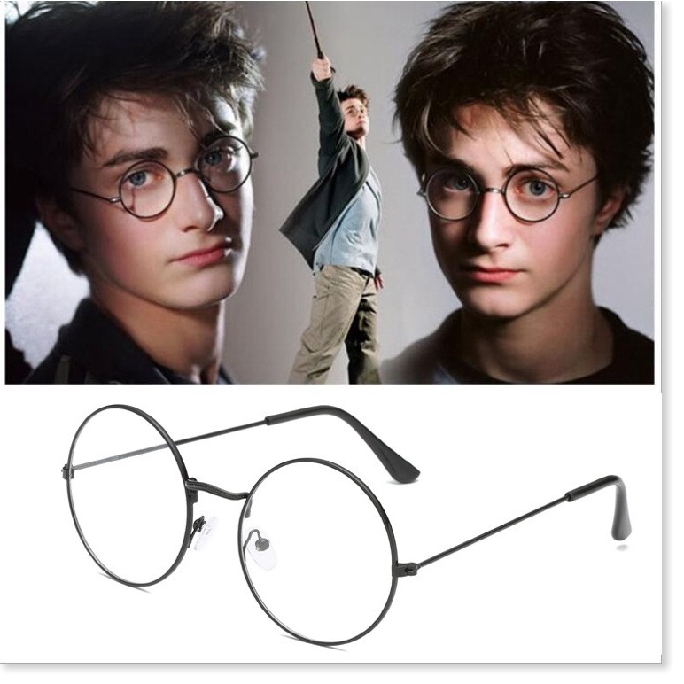 Kính mắt gọng tròn kim loại phong cách Harry Potter
