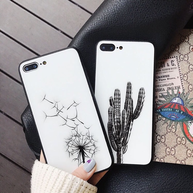 Ốp Lưng Kính Bóng 13ProMax 12ProMax 11ProMax XSMAX X XS 7Plus FUKISHOP