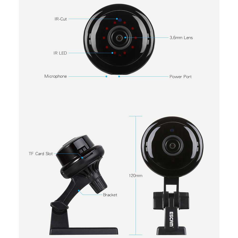 Camera Ip Onvif Hd 1080p Escam Button Q6 2.0mp Wifi