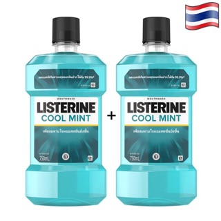 CẶP 2 CHAI 750ml + 750ml Nước súc miệng Líterine
