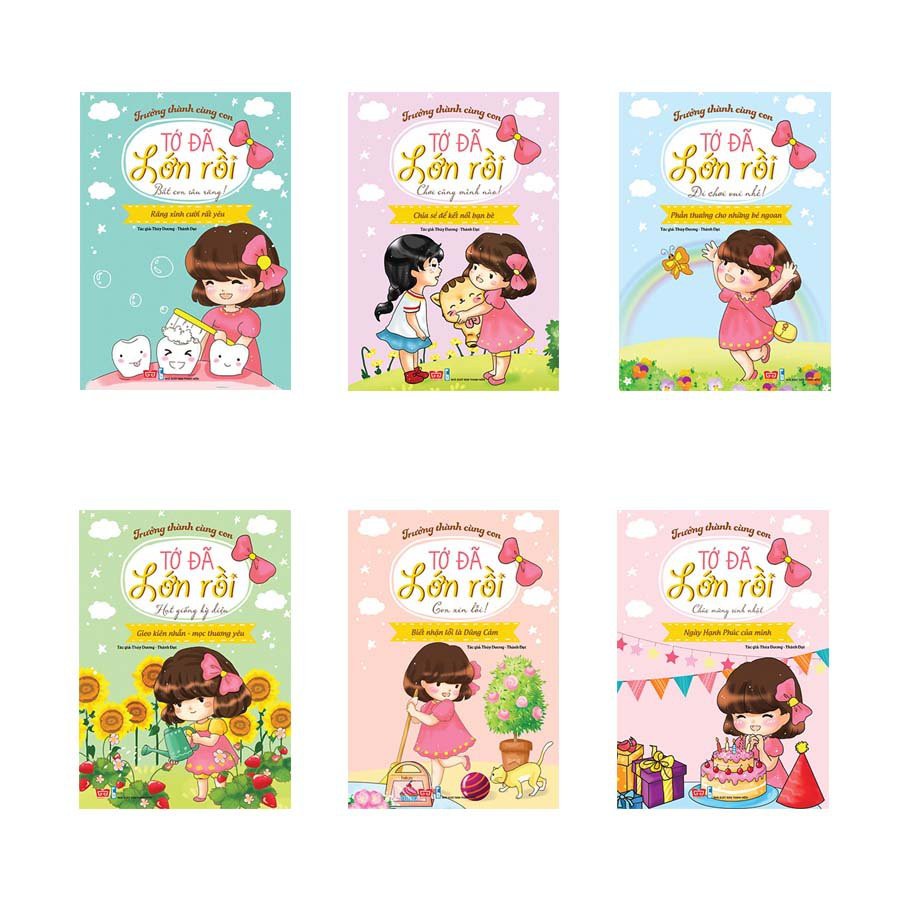 Sách - Trưởng thành cùng con,Tớ đã lớn rồi ( bộ 6 cuốn Tái bản 2018 )