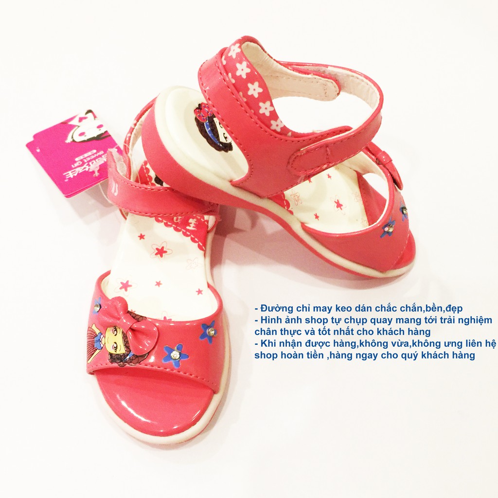 Sandal Cho Bé Gái 1989KIDS Từ 6 Đến 10 Tuổi Quai Ngang Siêu Nhẹ