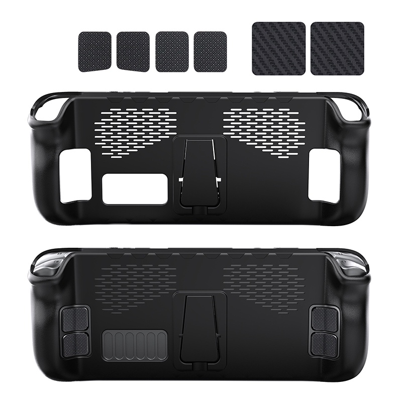 Bộ Ốp TPU 7 Trong 1 Kèm Giá Đỡ Và Miếng Dán Nút Bấm Điều Khiển Chơi Game Hấp