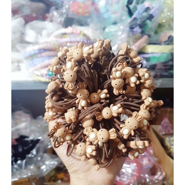 1 dây chun buộc tóc gấu màu ngẫu nhiên dễ thương