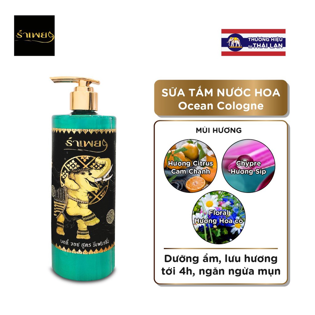 COMBO Bộ Kit Du Lịch SỮA TẮM NƯỚC HOA RAMPEI THAILAND - 30ML x 2 chai, Cực thơm, lưu hương lâu, tiện lợi mang du lịch