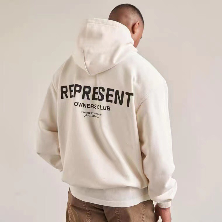 Áo khoác nỉ bông cotton dày mịn - hoodie form rộng unisex represent - 2N Unisex